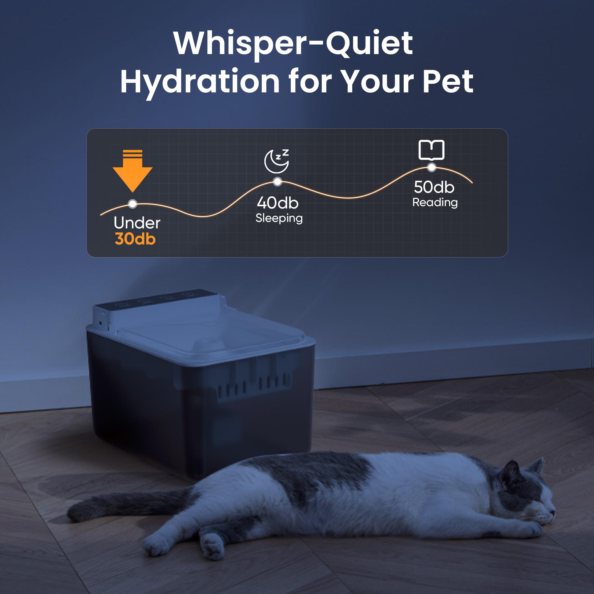 Automatic Radar‑Sensing Pet Water Fountain – 3 L USB‑C, IPX8, view 2
