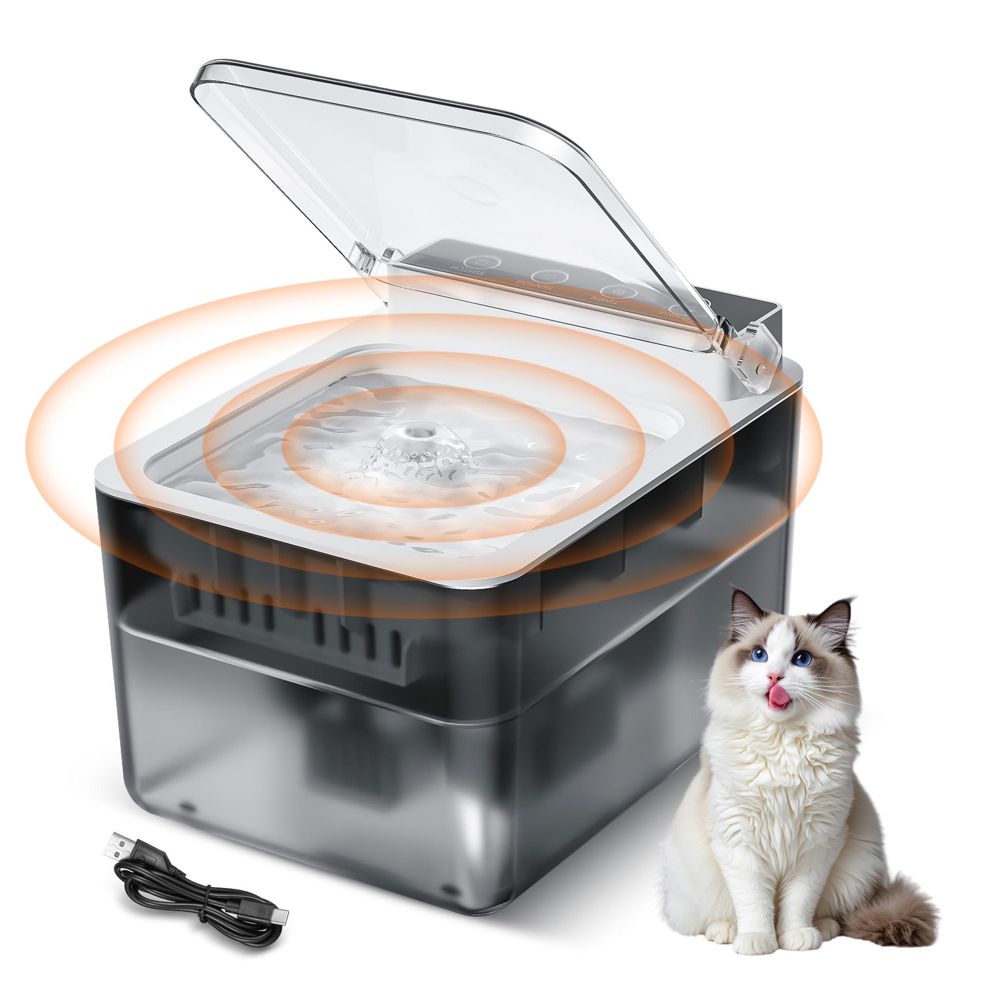 Automatic Radar‑Sensing Pet Water Fountain – 3 L USB‑C, IPX8, view 3