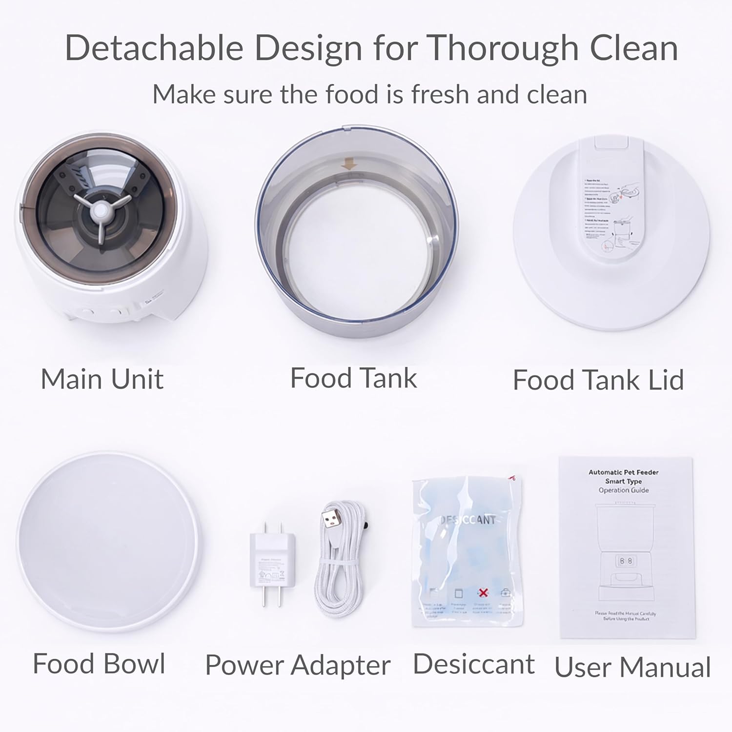 Wi‑Fi Automatic Cat Feeder – Dual Power Backup, 3.5 L Hopper, App‑Programmable 10 Meals/Day, view 6