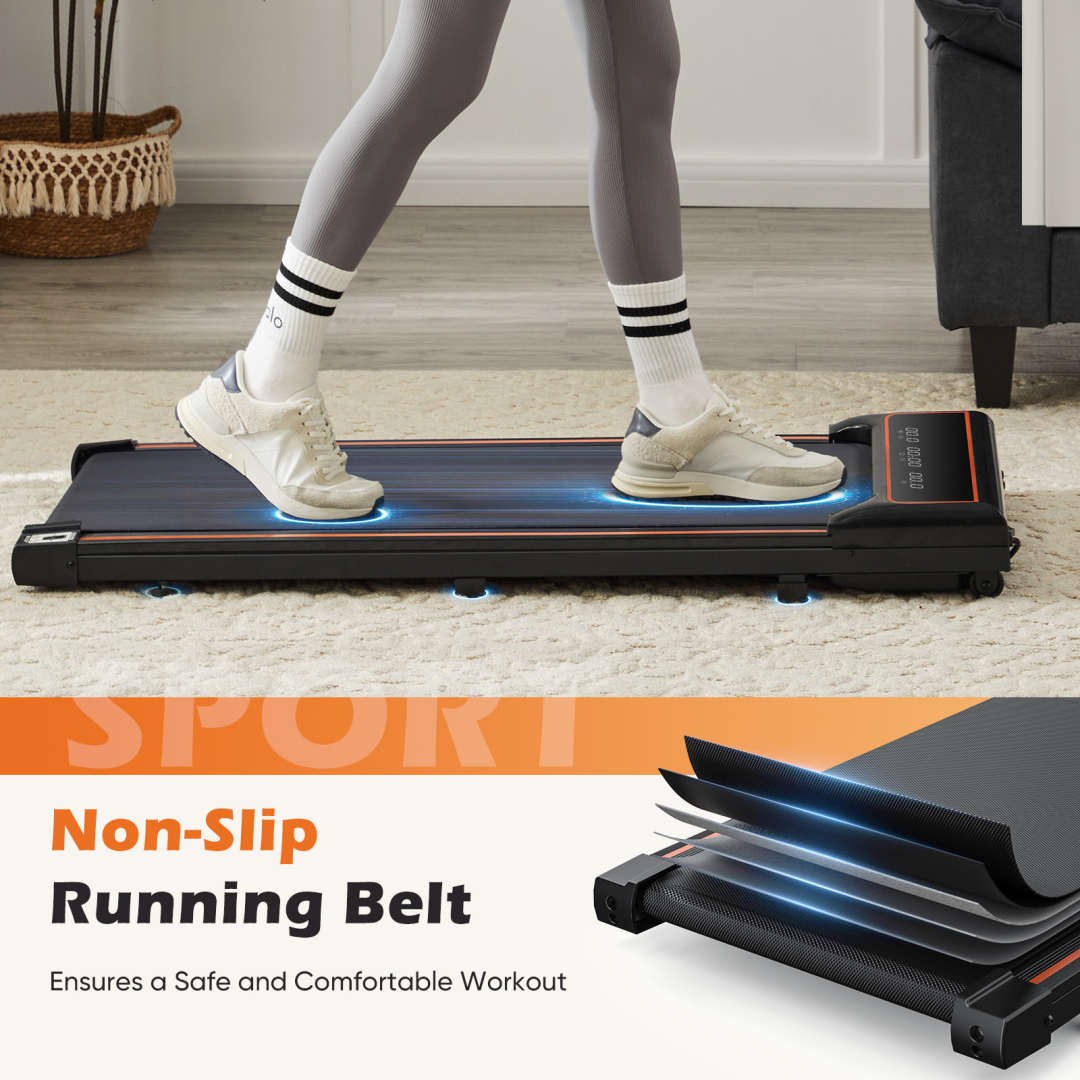 Compact Under‑Desk Walking Pad – Quiet Treadmill, Adjustable Speed, view 2