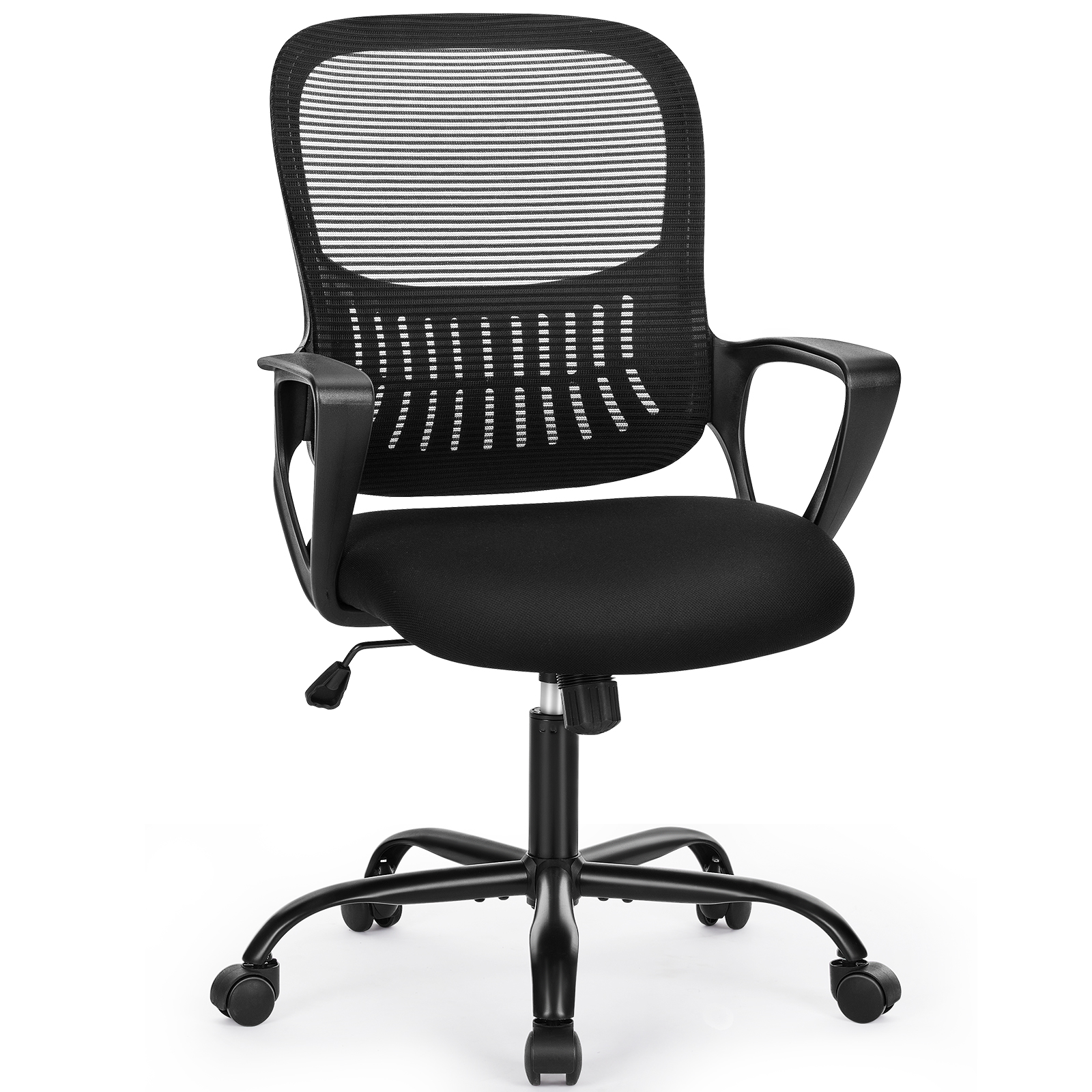 High Back Office Chair – Fixed or Adjustable Armrests/Handrail, view 3