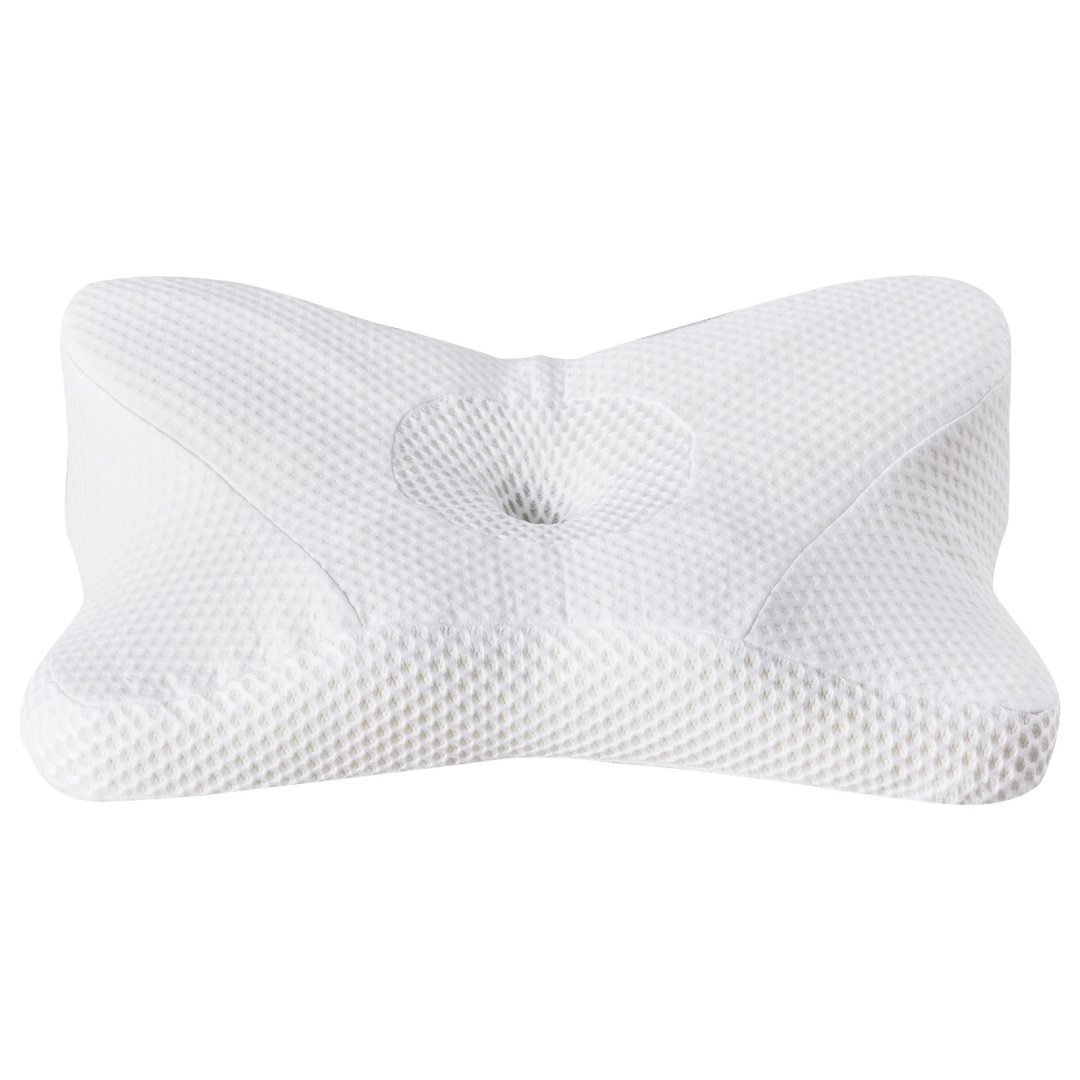 Contour Memory Foam Cervical Pillow — Dual Height, Arm Grooves, view 4