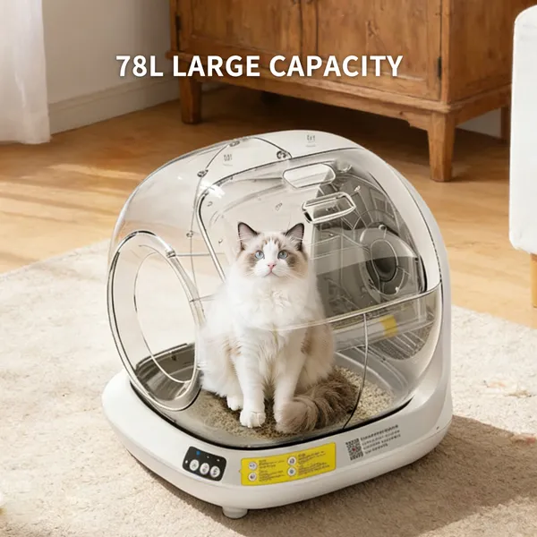 Smart Automatic Cat Litter Box – Tuya App, 78L Capacity, Ultra‑Quiet
