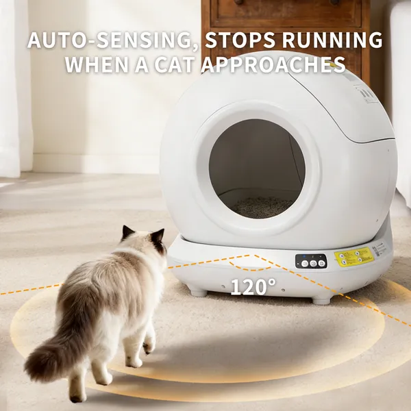 Smart Automatic Cat Litter Box – Tuya App, 78L Capacity, Ultra‑Quiet, view 4