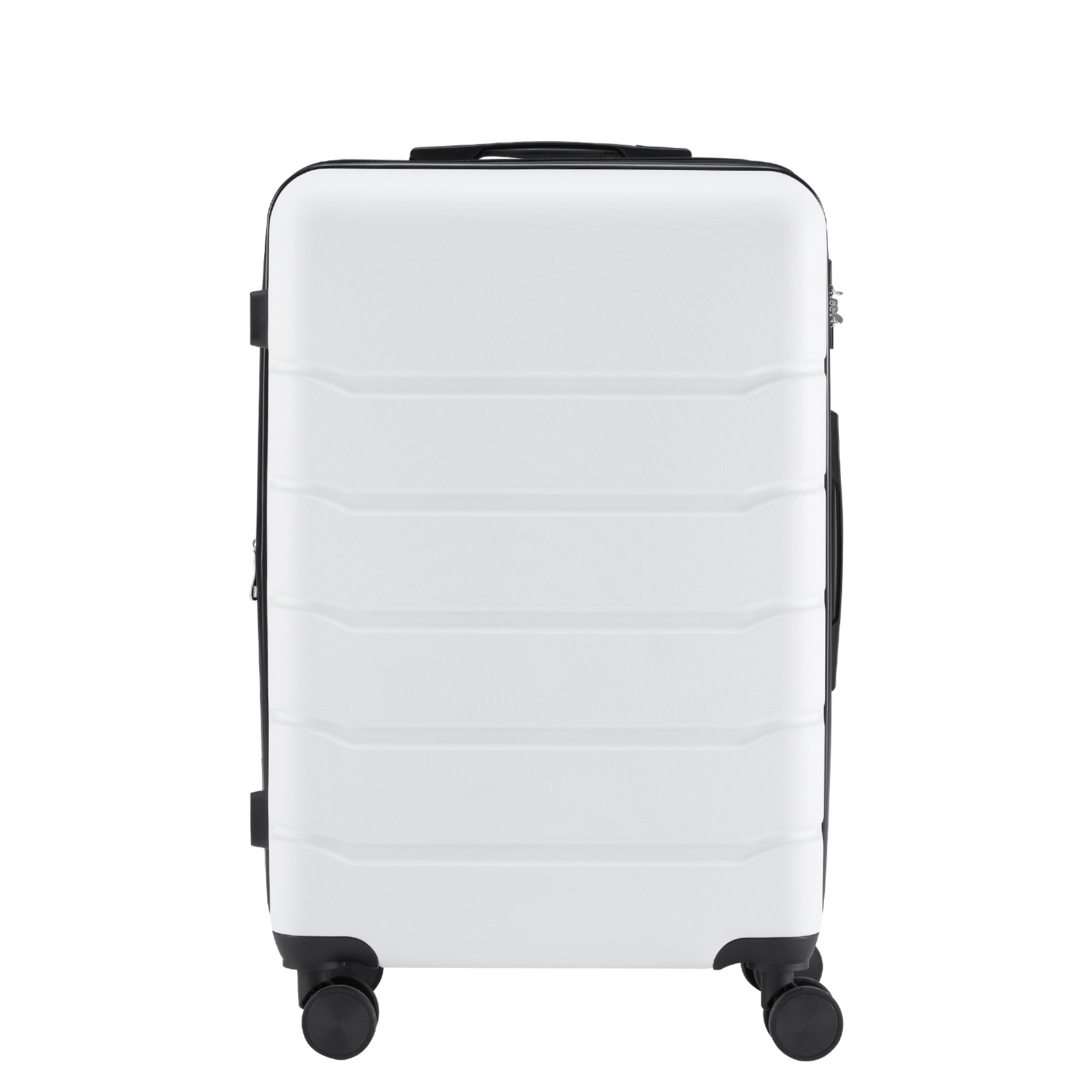 Hardside Spinner Luggage Set — 20", 24" & 28" in Pink or White, view 8