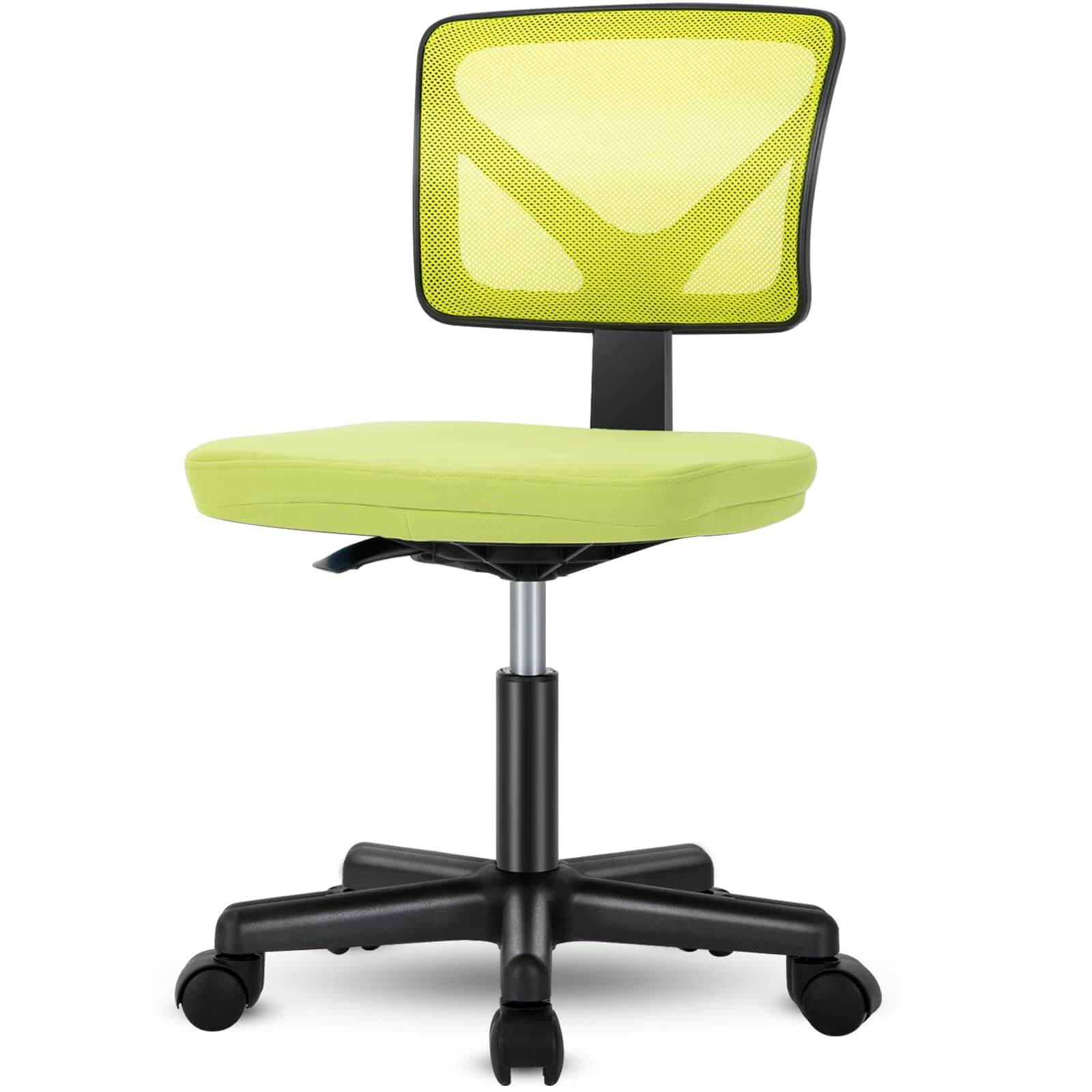 Compact Armless Mesh Office Chair – BIFMA‑Tested Base, Silent Casters, view 8