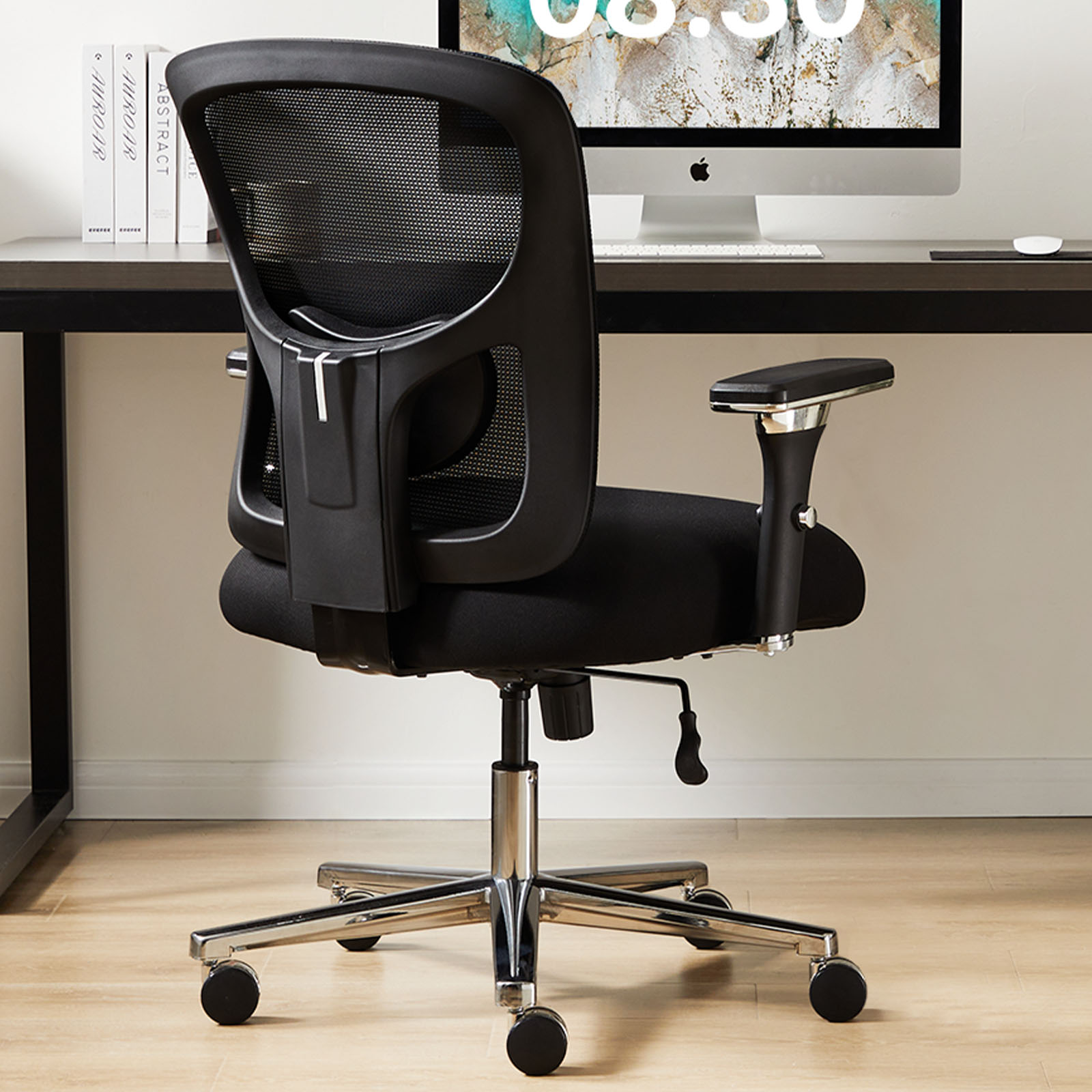 Big And Tall Office Chair – 500 lb Capacity, Wide Mesh Seat, 4‑D Adjustable Arms, view 3