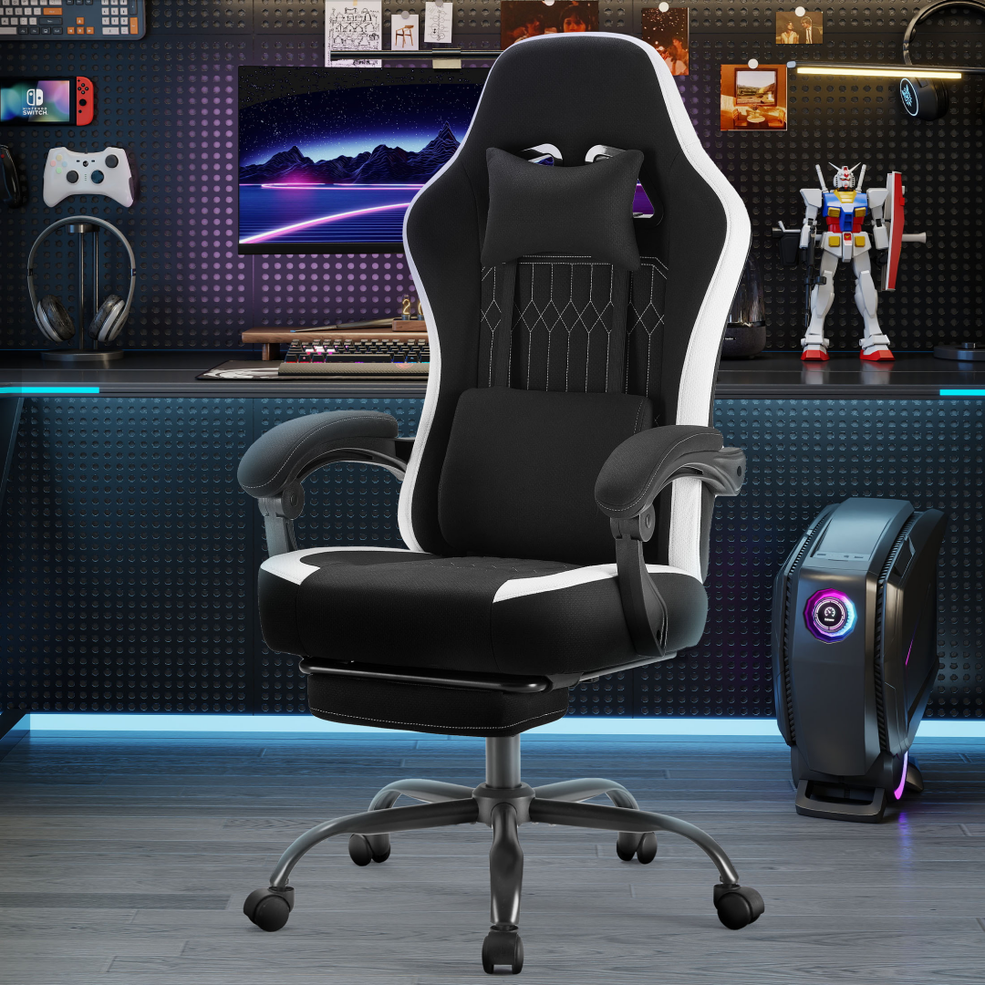 Sofa‑Level Comfort Gaming Chair with Pocket‑Spring Seat and Wing‑Back Support