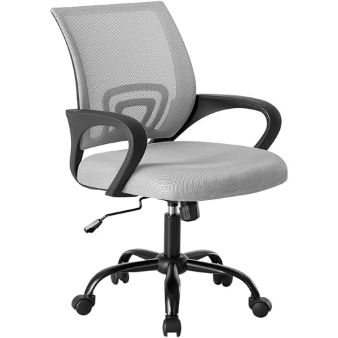 Waist‑Support Mesh  Chair with Tilt Recline, Height Adjust and Built‑In Storage - Home, Office, view 4