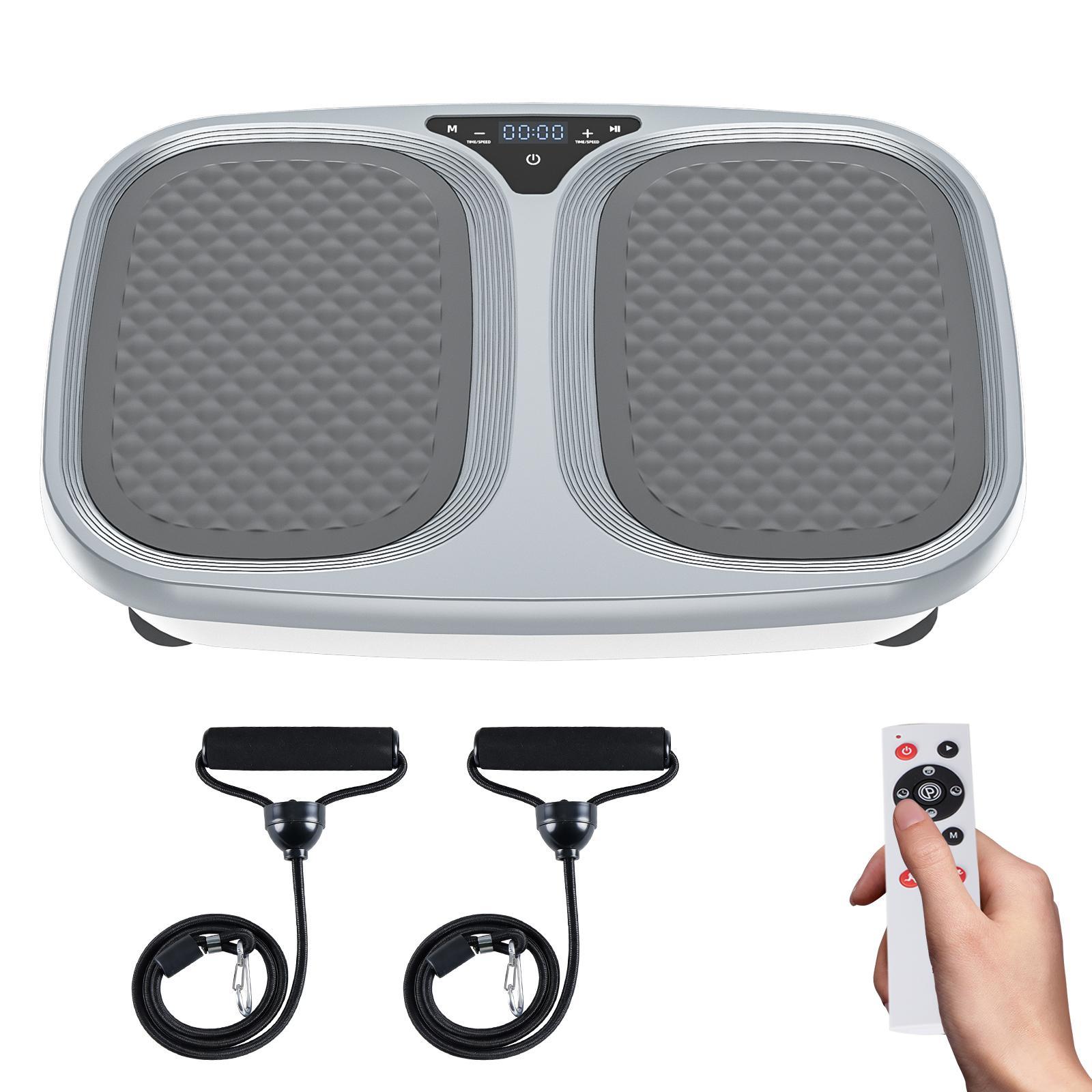 Vibration Plate Exercise Machine — 120 Speeds, Remote & Bands, view 3