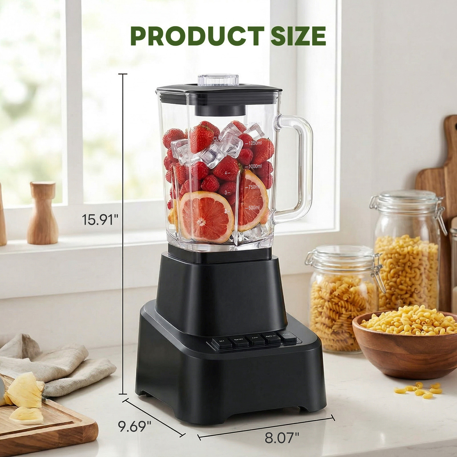 54‑Ounce Glass Ice Cream Blender – Full‑Size Capacity for Family‑Size Frozen Treats, view 5