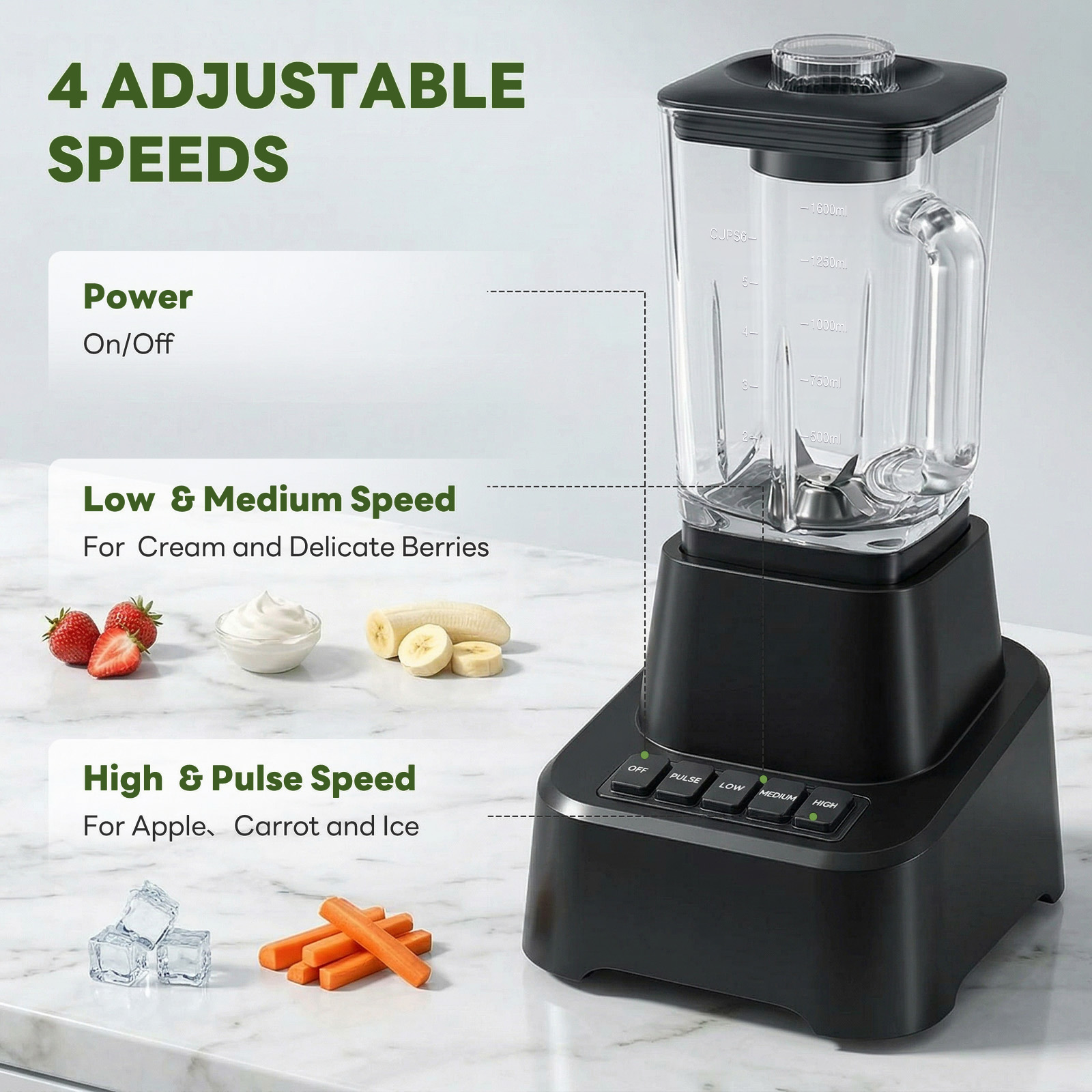54‑Ounce Glass Ice Cream Blender – Full‑Size Capacity for Family‑Size Frozen Treats, view 8