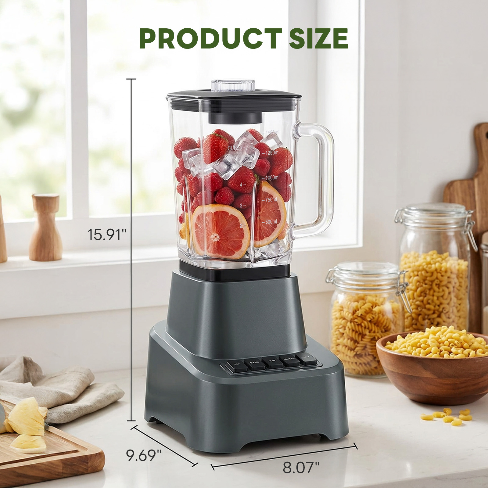 54‑Ounce Glass Ice Cream Blender – Full‑Size Capacity for Family‑Size Frozen Treats, view 2