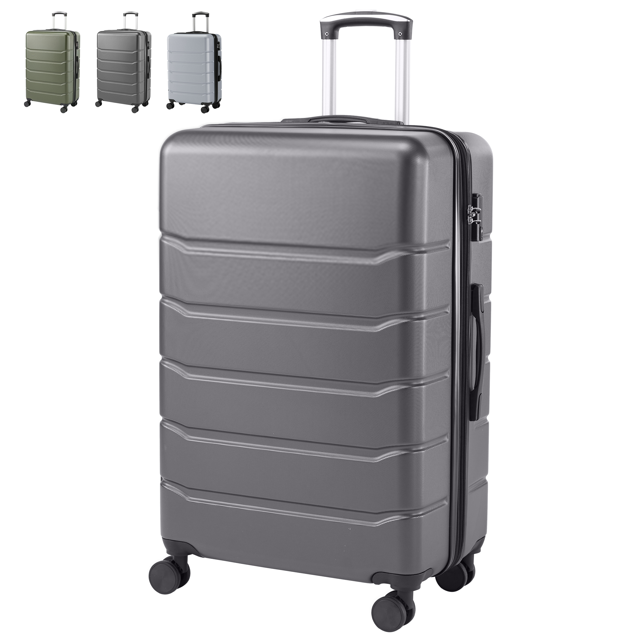 Hardside ABS Spinner Luggage: 20", 24", 28" or 3-Piece Nesting Set, view 4