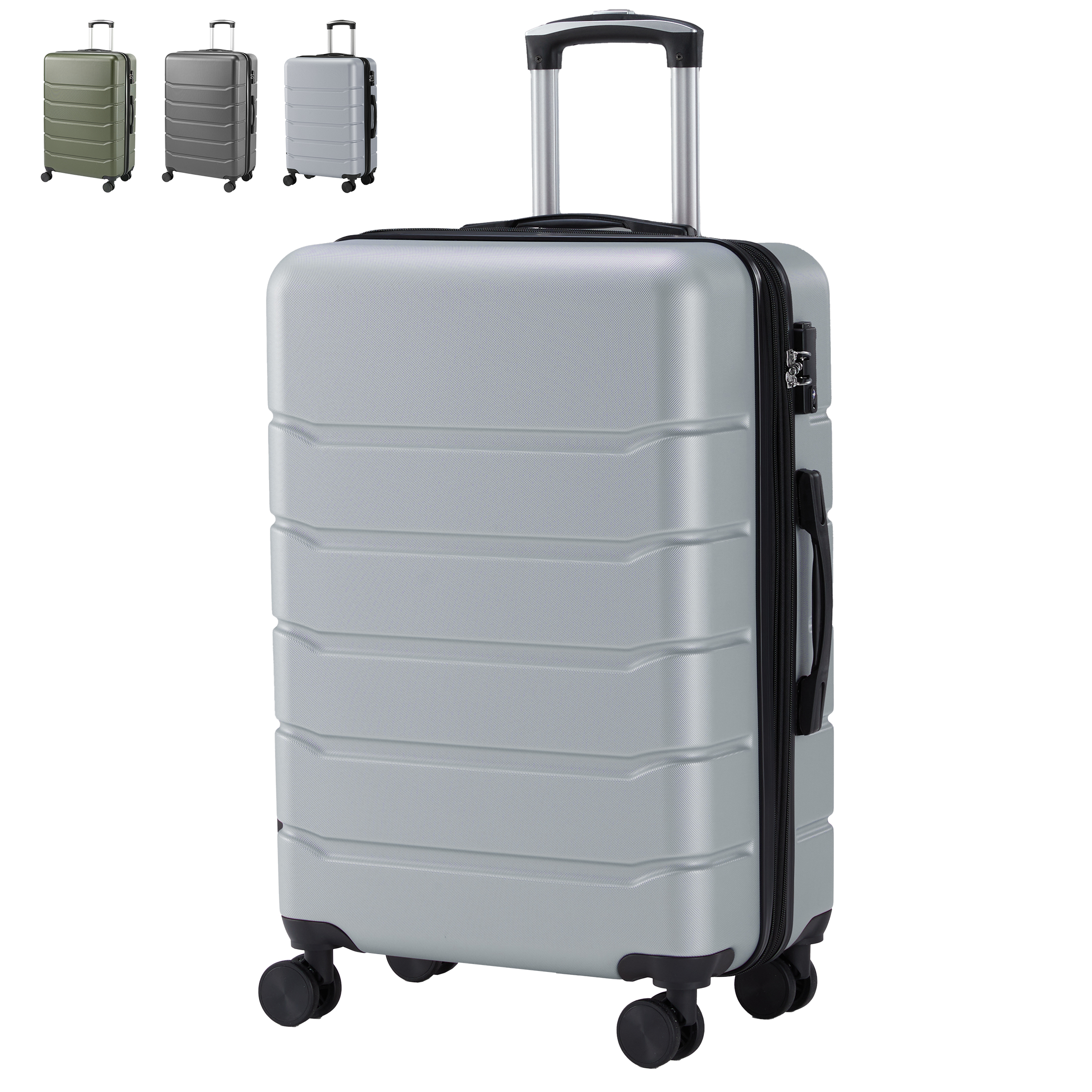 Hardside ABS Spinner Luggage: 20", 24", 28" or 3-Piece Nesting Set, view 7