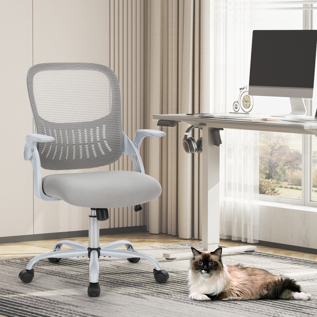 Office Chair – Mesh Back, Lumbar Support, Built‑In Storage, Height‑Adjustable