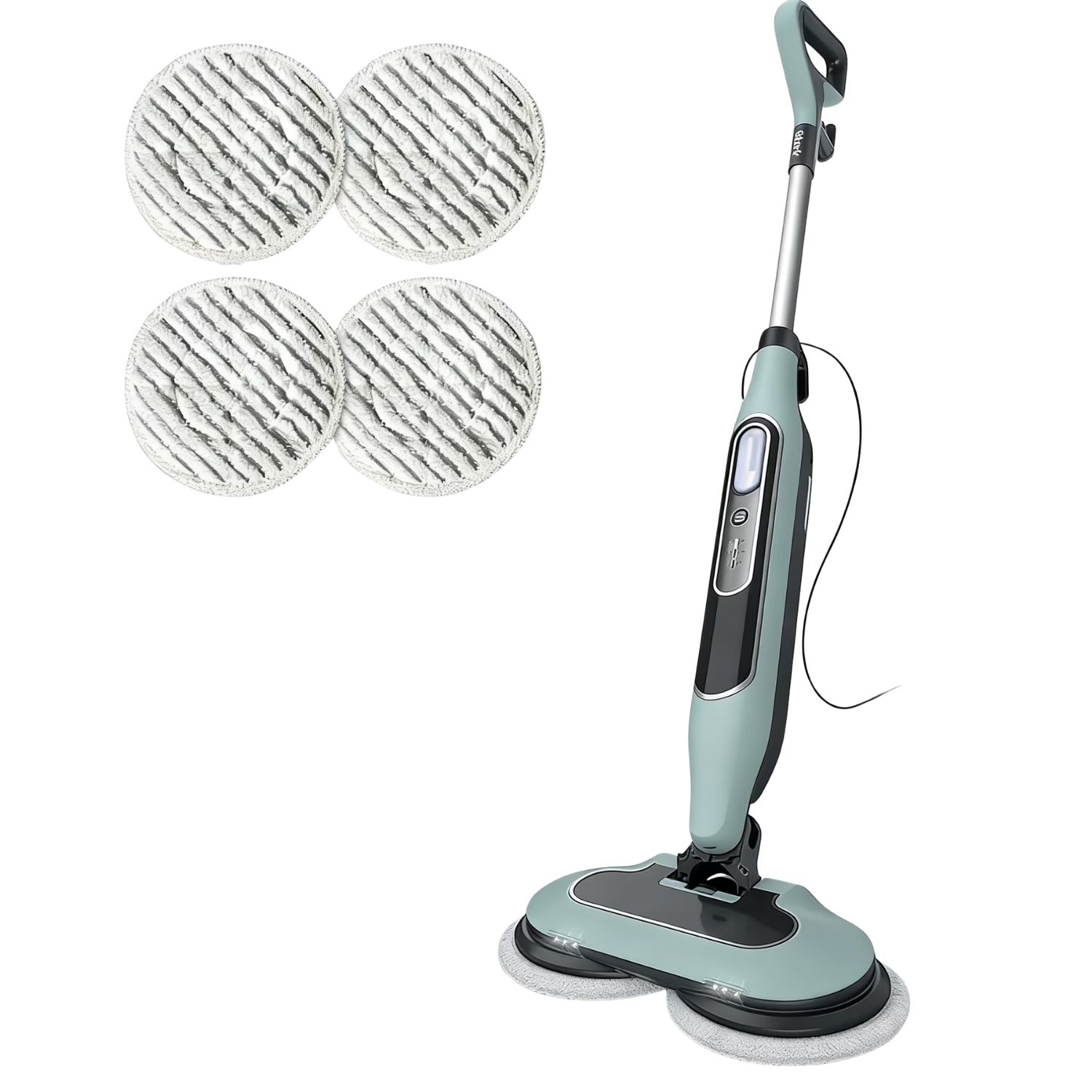 Dual Head Hard Floor Steam Mop, 3 Adjustable Steam Modes, LED Headlights, Lightweight For Home Tile Cleaning