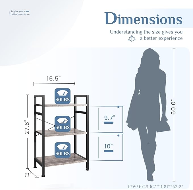 Classical Vertical Shelf – 3‑ or 4‑Layer, Narrow Space‑Saving Storage, view 6