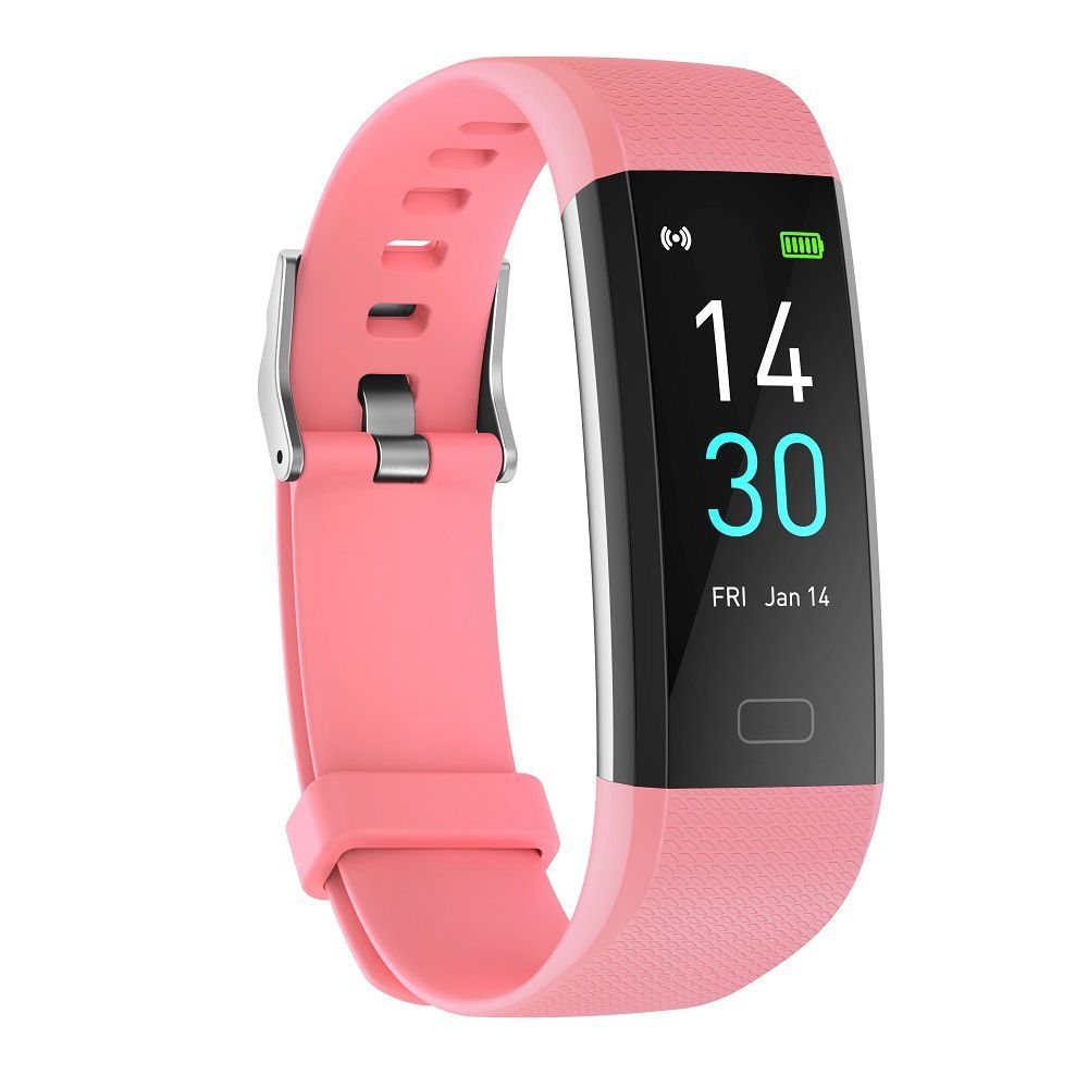 S5 Fitness Tracker 4-Sensor Health Monitor Fitness Band — Blood Pressure, Heart Rate, Temperature - Water-Resistant