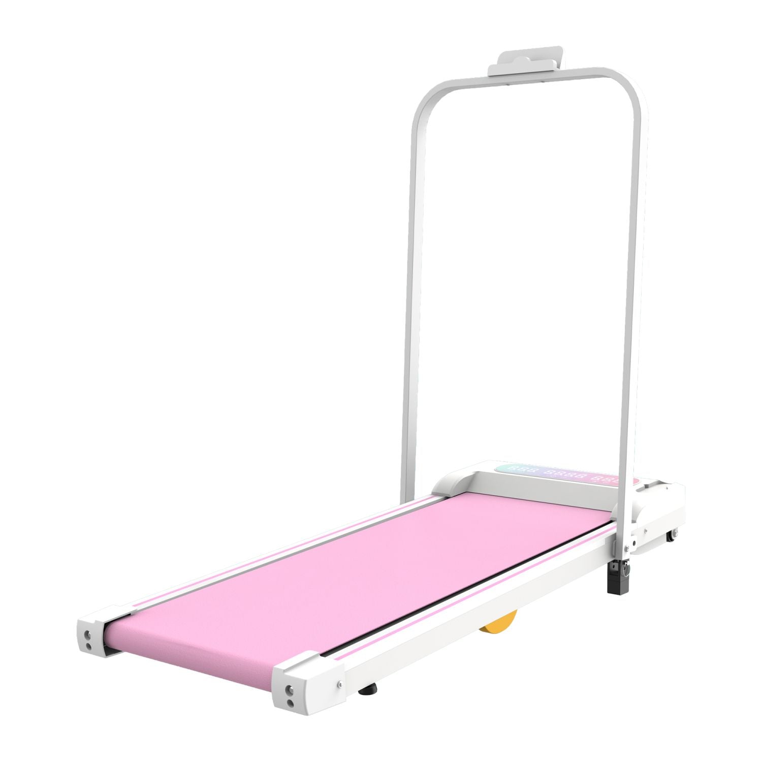 Pink Under Desk Treadmill — Folding Walking Pad With Incline & Remote, view 2