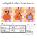 Woollypetals Ghost Party Pumpkin Expansion Pack quilt blocks with BOO and star designs
