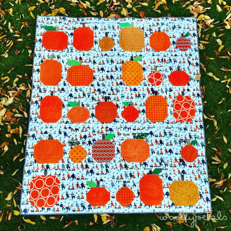 Woollypetals Pumpkin QUilt