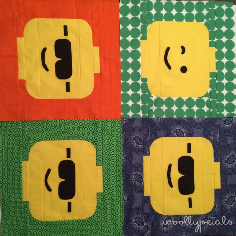 woollypetals block man faces