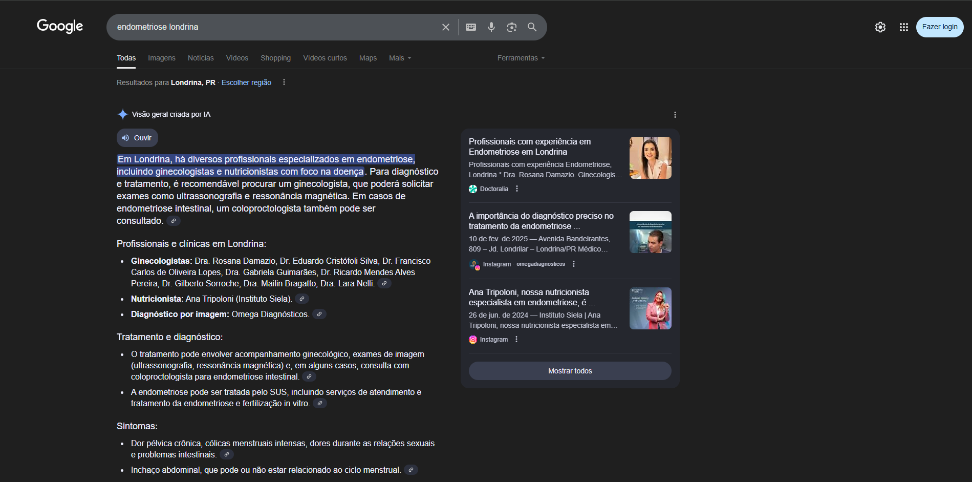 Busca: Endometriose Londrina
