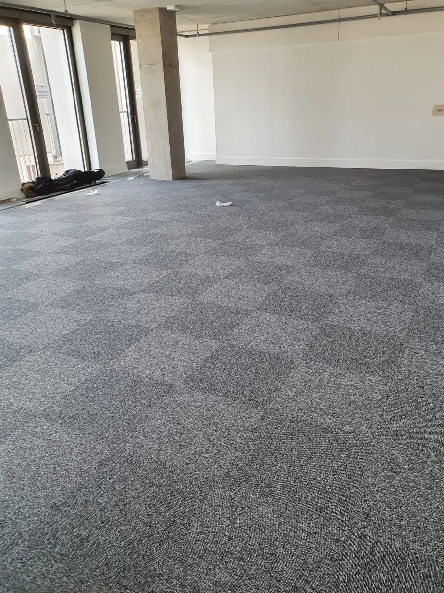 carpet tiles fitted in kings collage london
