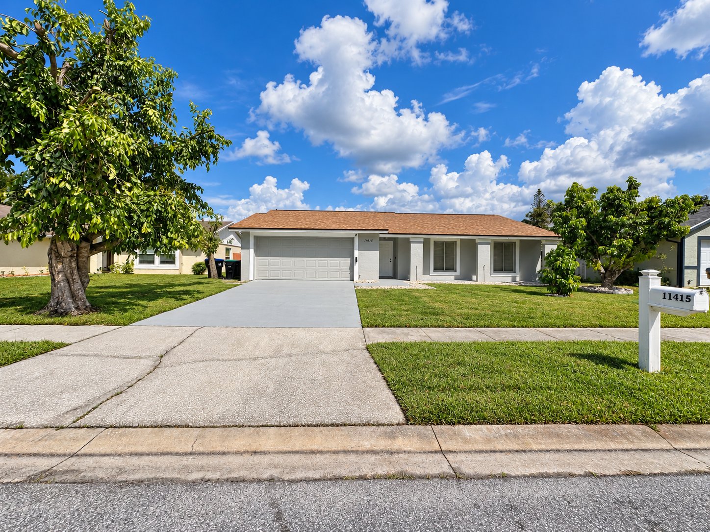 MOVE-IN READY 4-BEDROOM POOL HOME WITH BRAND NEW ROOF, FENCE, COMPLETE INTERIOR & EXTERIOR PAINT!!