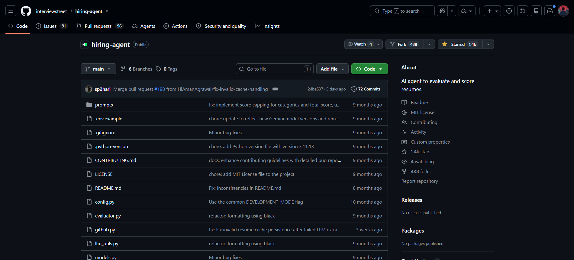 repo screenshot