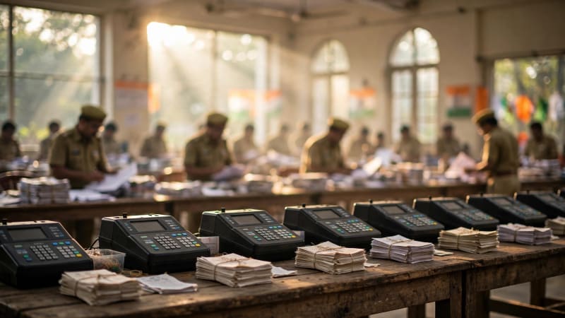 उपचुनाव नतीजे: बंगाल-असम में BJP, तमिलनाडु में TVK आगे