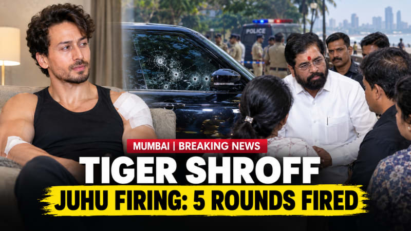 Tiger Shroff shot at in Juhu: five rounds fired at actor's car, Eknath Shinde visits
