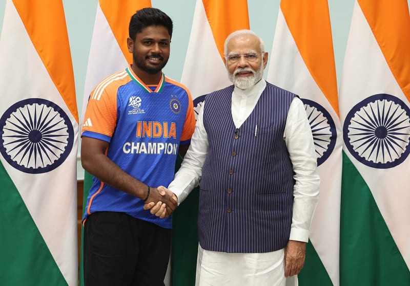 Sanju Samson 67, Naman Dhir 42*: India chase 226 to beat New Zealand by 4 wickets in 1st T20I