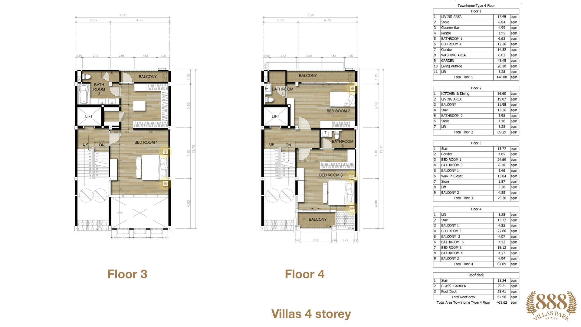 888 Villas Park Townhouse (4 floors) forsale by Expat Estates