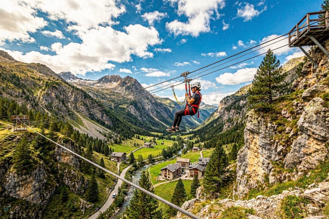 Ziplining in Canillo