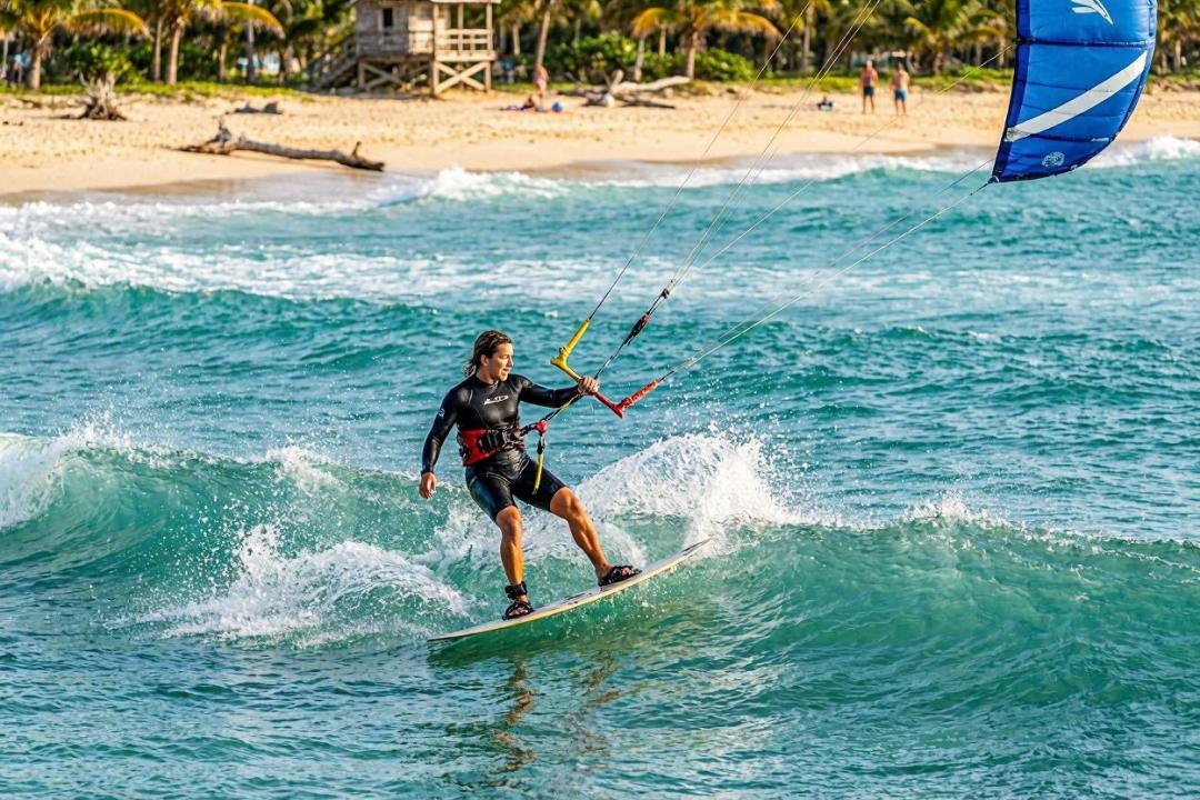 Kite Surfing at Jabberwock Beach