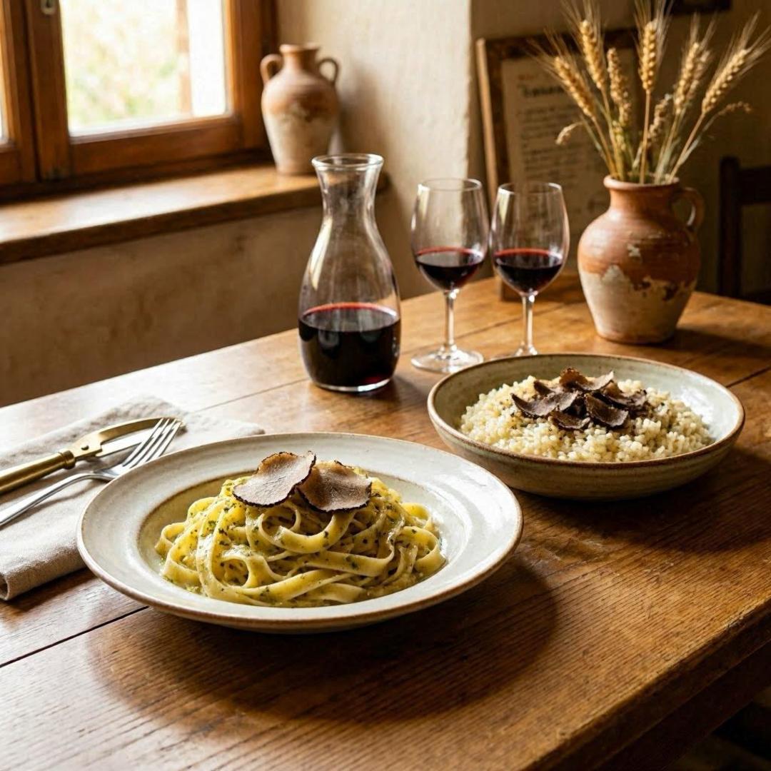 Truffle Dishes of Umbria & Piedmont
