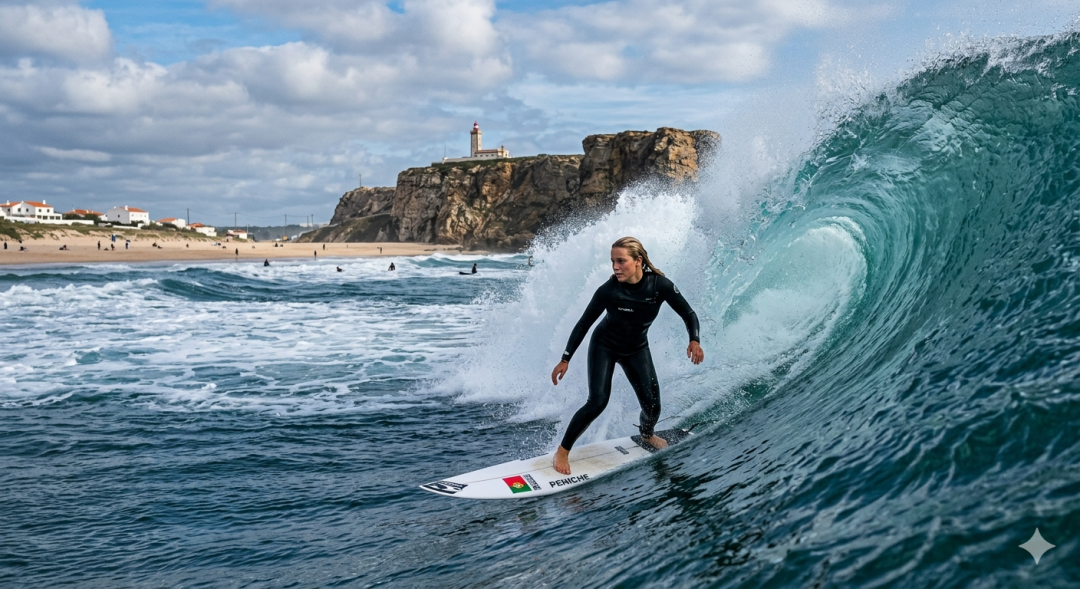 Surfing in Peniche