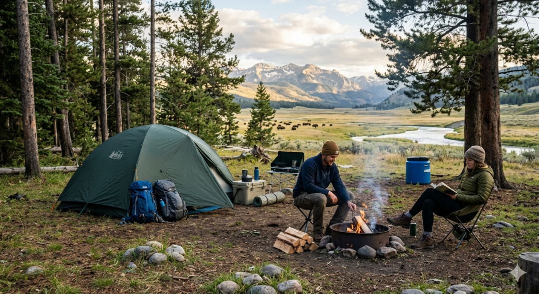 Camping in Yellowstone National Park