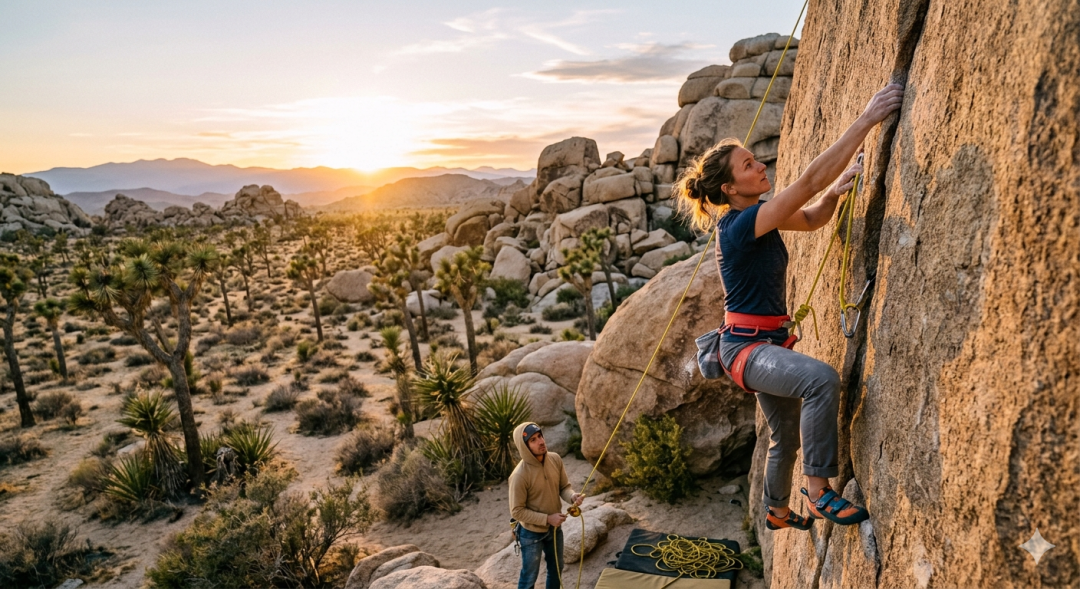 Rock Climbing in Joshua Tree