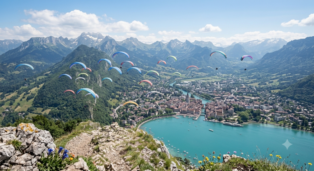 Paragliding in Annecy