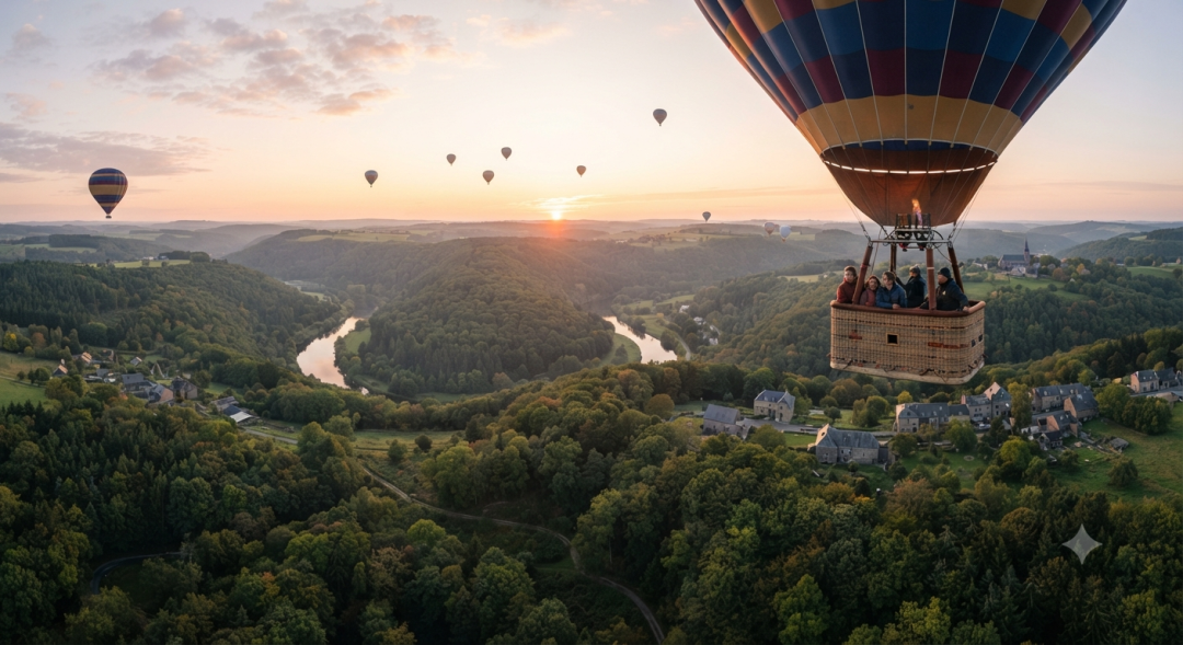 Hot Air Balloon Ride over Ardennes