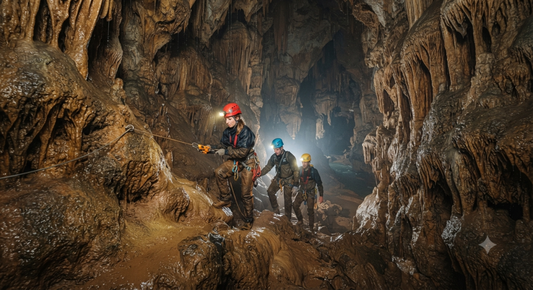 Caving in Han-sur-Lesse