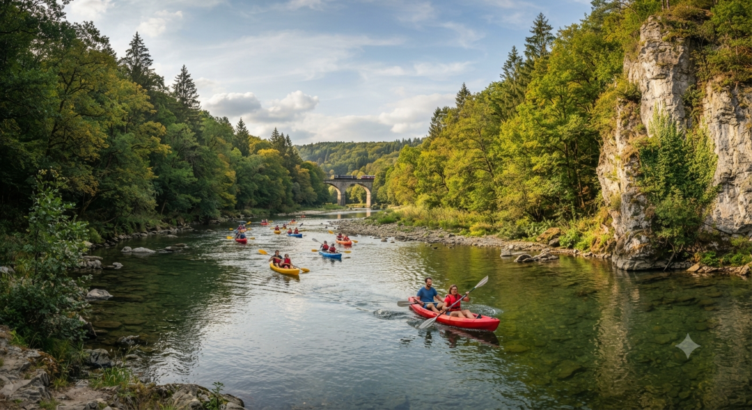 Kayaking on the Lesse River