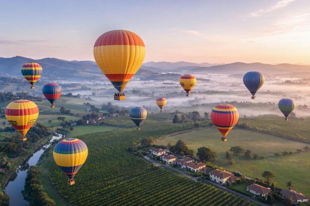 Hot Air Ballooning in Yarra Valley