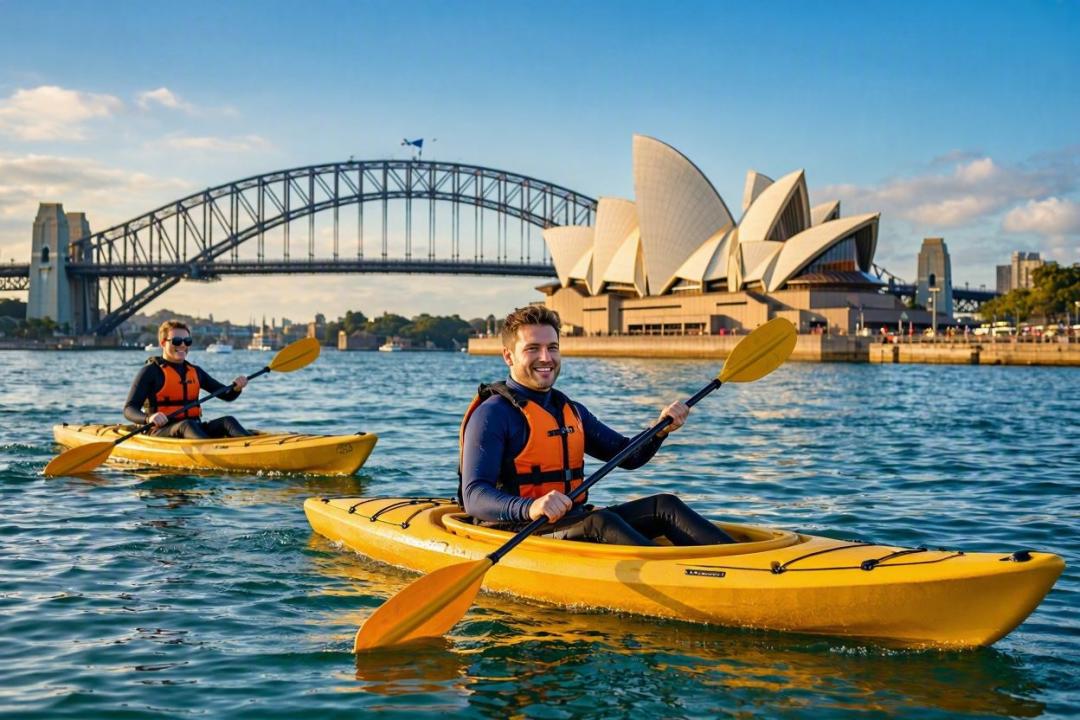 Kayaking in Sydney Harbour