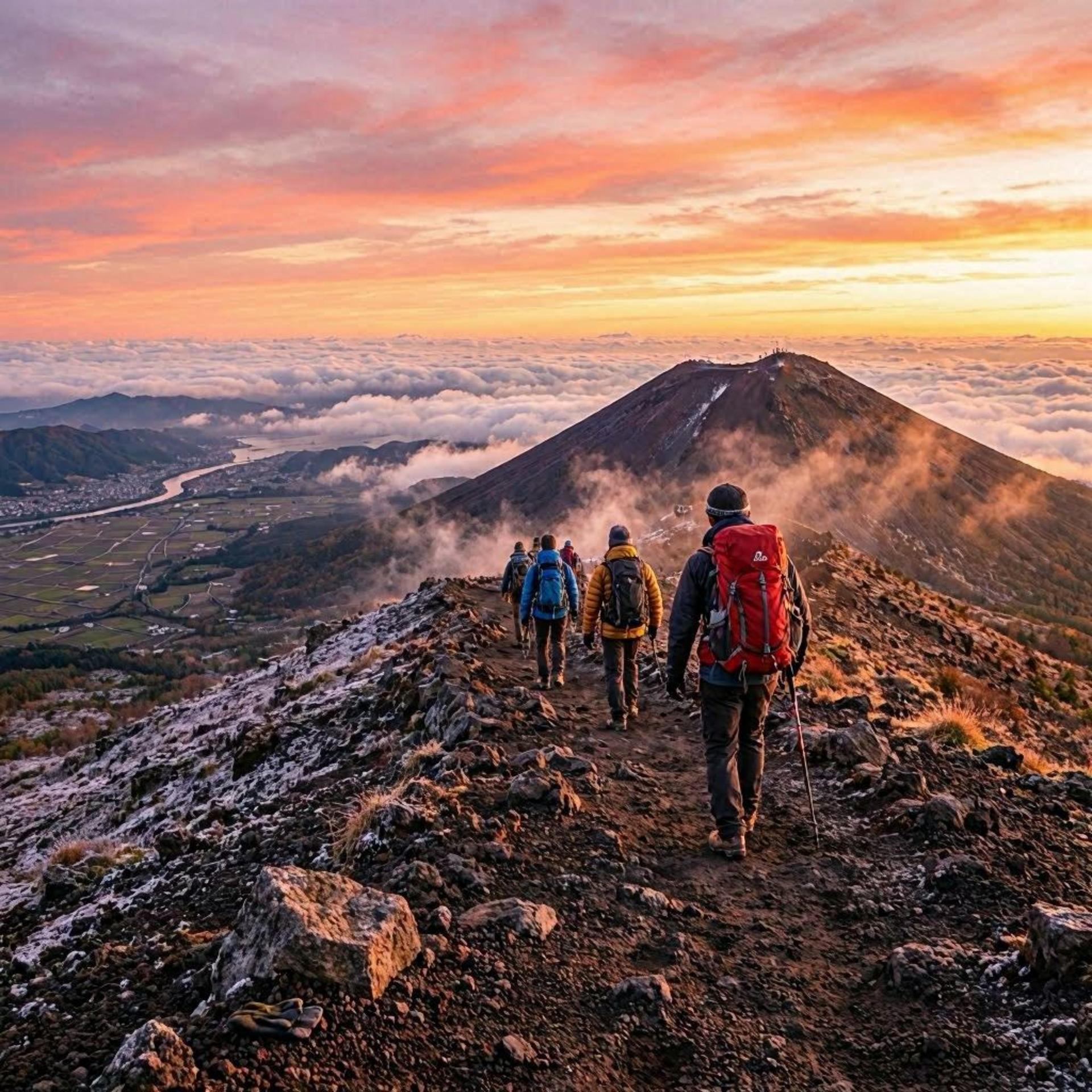 Hiking Mount Fuji