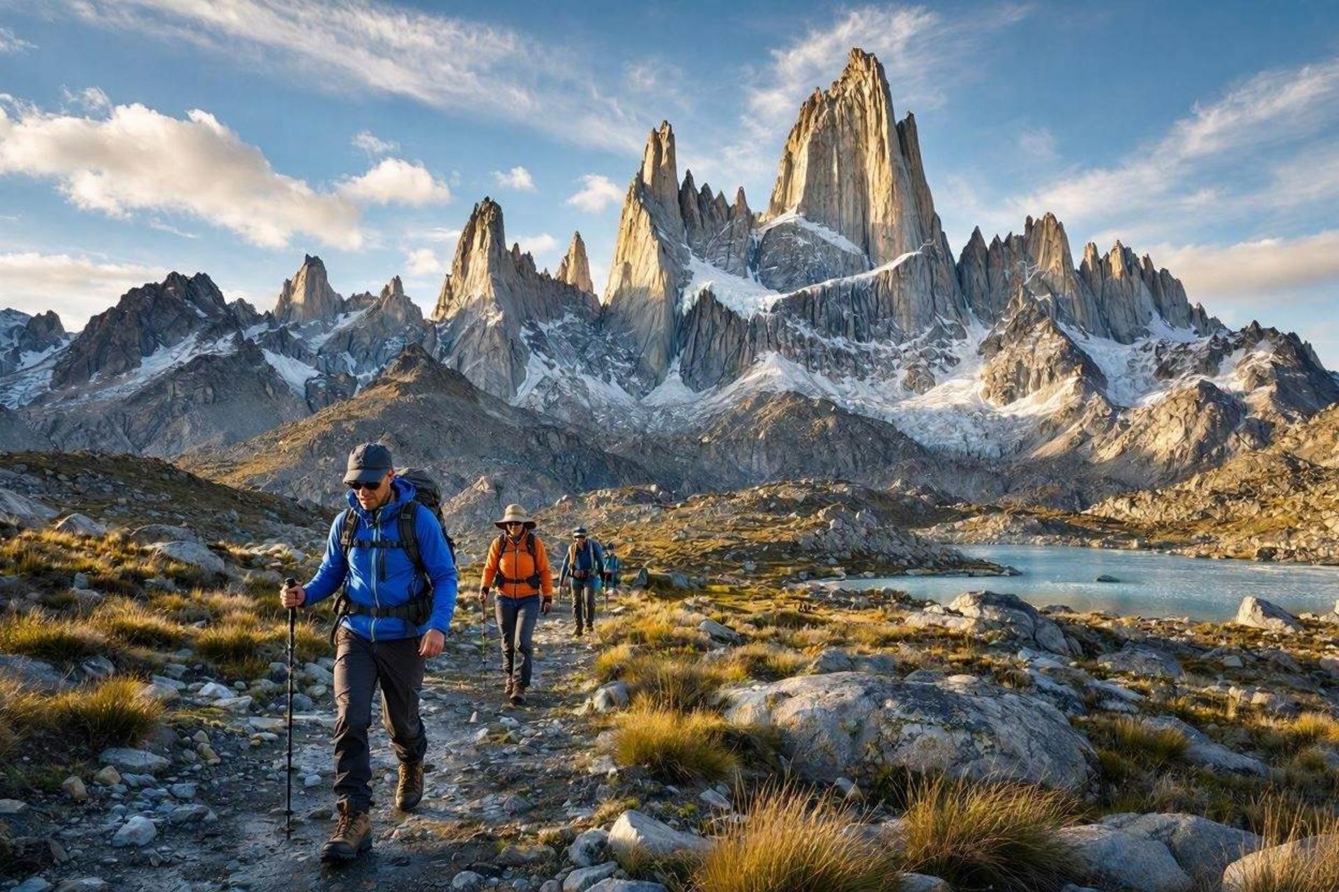 Trekking at Mount Fitz Roy