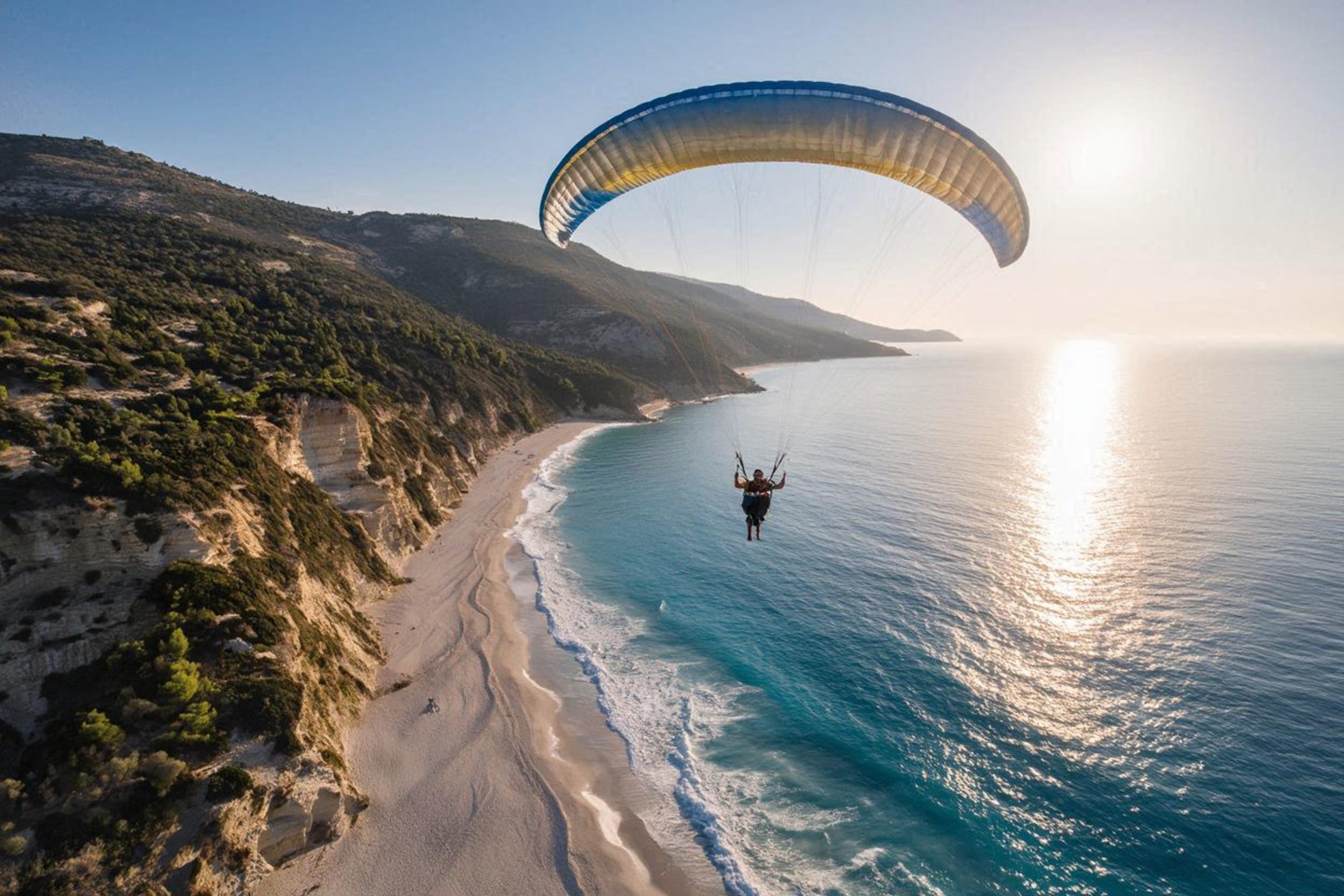 Paragliding in Dhermi